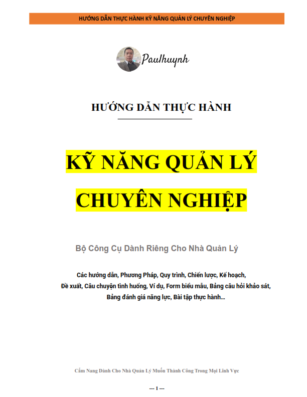 Mục lục sách Kỹ năng quản lý chuyên nghiệp trang 2